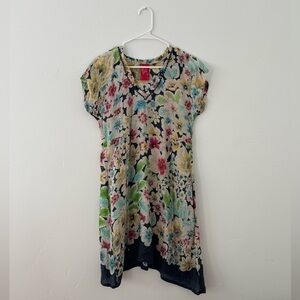 Johnny Was Multicolor Floral Dress